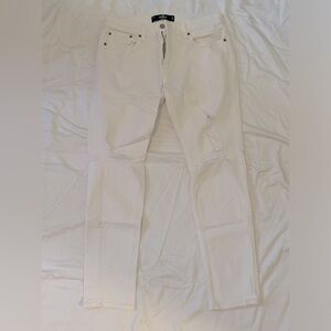 Mens Hollister Ripped Skinny jeans in white size 31W30L